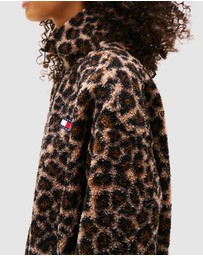 Tommy Jeans - Zip Through Badge Teddy Jacket