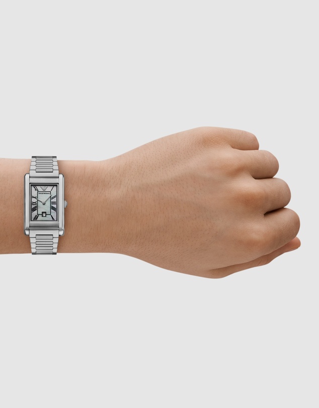 Emporio Armani - Silver Tone Analogue Watch