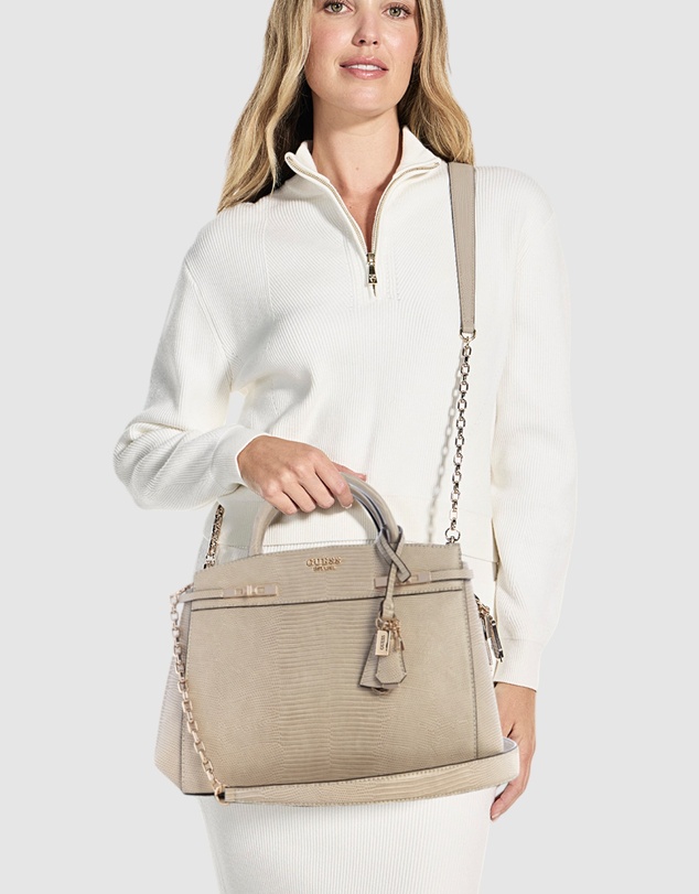 GUESS - Melinda Triple Compartment Satchel Bag