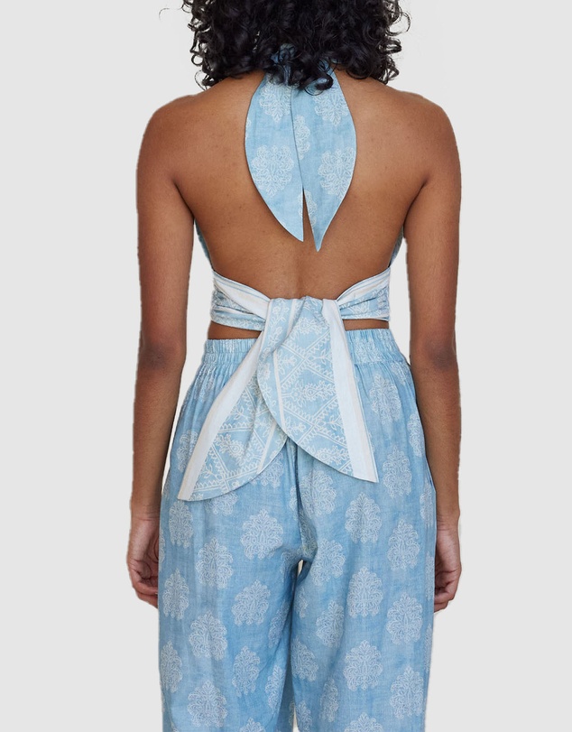 Amelius - Anjali Linen Halter Top