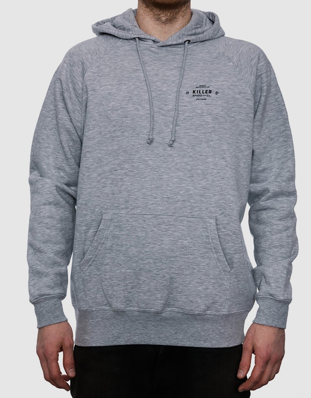 Killer Speed Co. - Killer Speed Co. Men Lockup Hoodie Sweater Regular Fit Heather/Grey