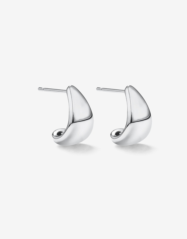 Michael Hill - Half Hoop Stud Earrings in Sterling Silver