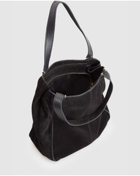 Evity - Iris Suede Leather Tote Bag