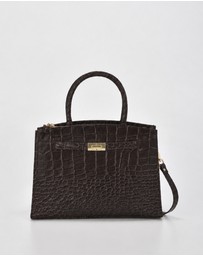 Cobb & Co - Arlie Leather Croc Tote