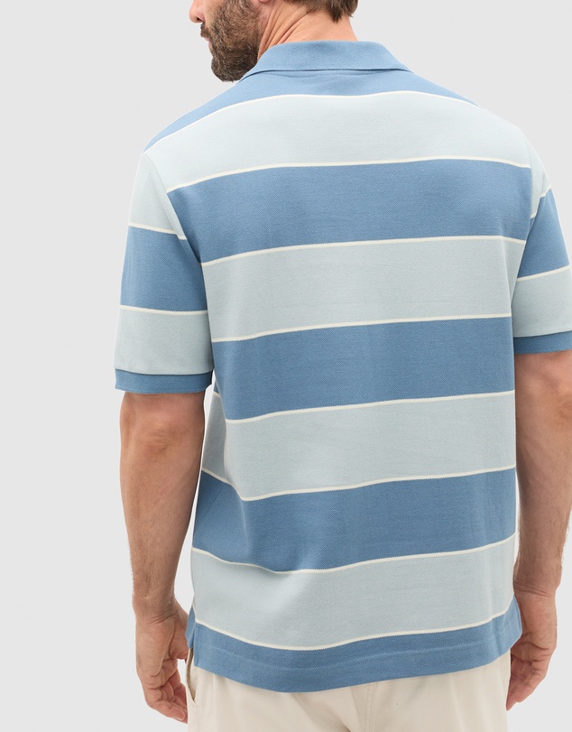 Seed Heritage - Stripe Pique Polo