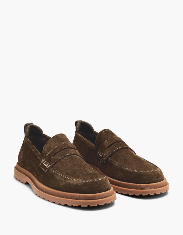 Aquila - Radar Suede Penny Loafers