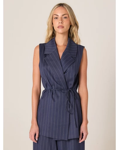 Fate + Becker - Zephyr Wrap Vest With Belt