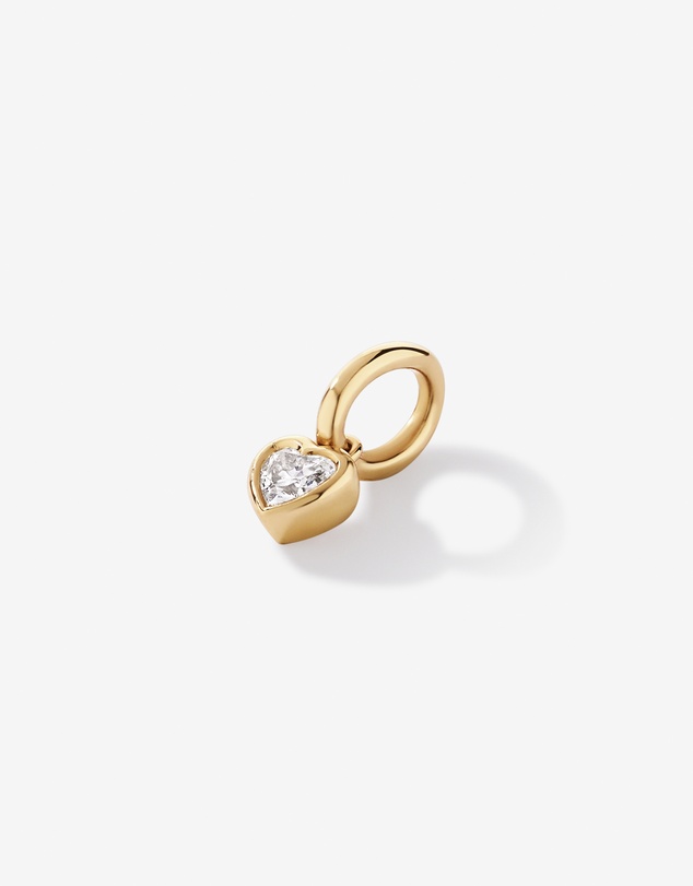 Michael Hill - 0.70 Carat TW Laboratory-Grown Diamond Heart Pendant in 10kt Yellow Gold