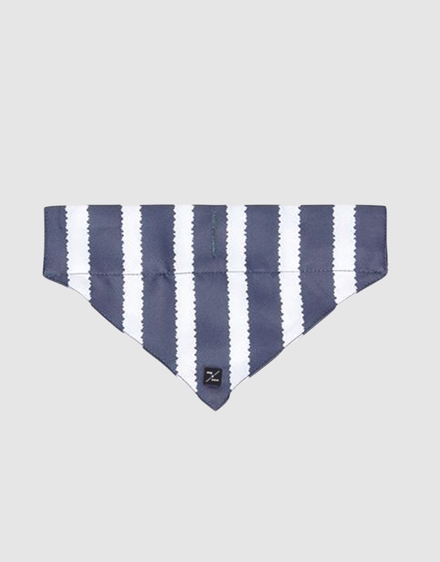 Mog & Bone - Dog Bandana - Charcoal Hamptons Stripe