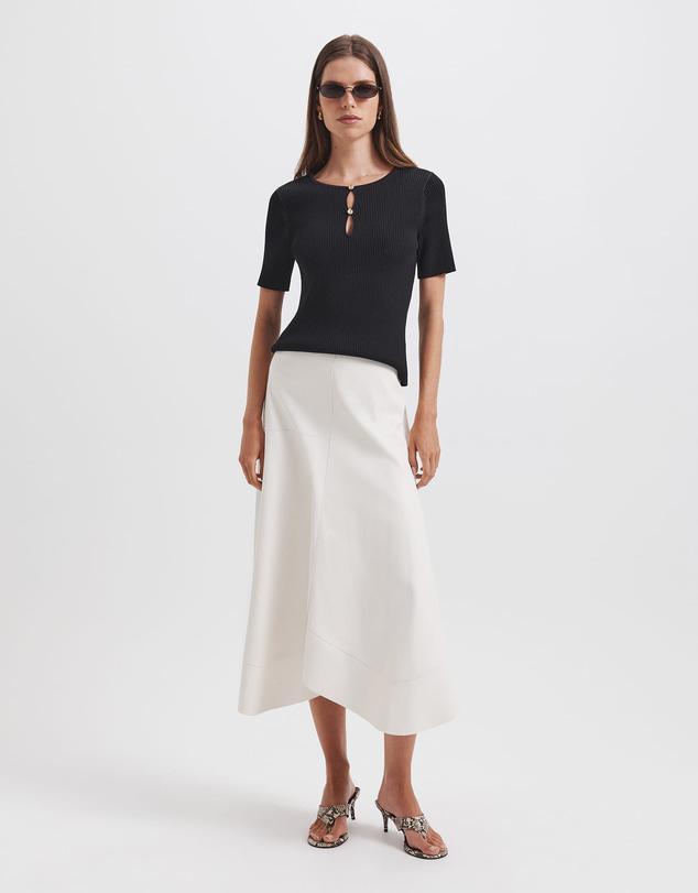 SABA - Vicky Keyhole Rib Knit