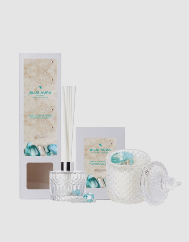 Silk Oil of Morocco - Crystal Aroma Gift Set - Blue Aura