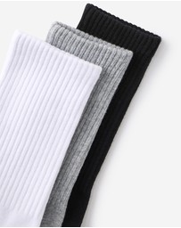Cotton On - 3 Pack Essential Crew Socks