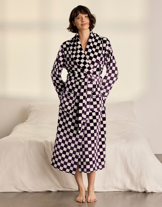 Chelsea Peers - Checkerboard Dressing Gown
