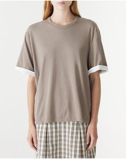Acid Taupe & White