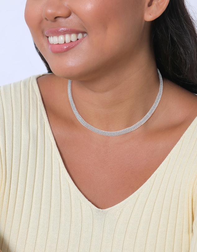 Elli Jewelry - Links Choker Necklace in 925 Silver