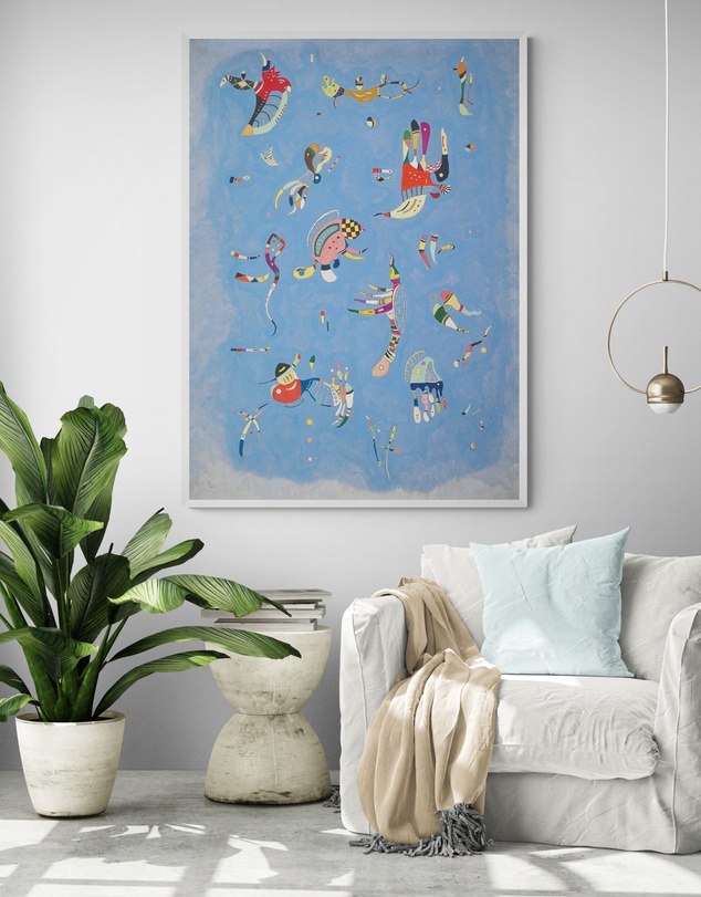 Inka Arthouse - Sky Blue by Wassily Kandinsky Art Print