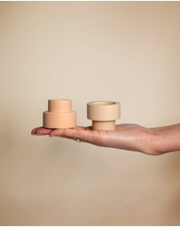 porter green - flipp sml silicone unbreakable candle holder set
