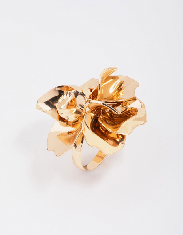 Lovisa - Gold Metal Flower Ring