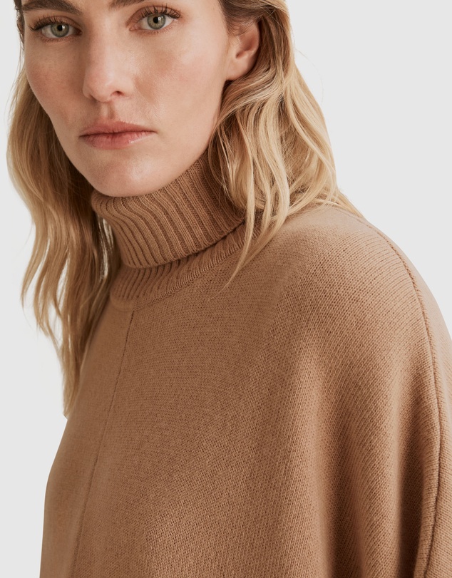 Country Road - High Neck Poncho