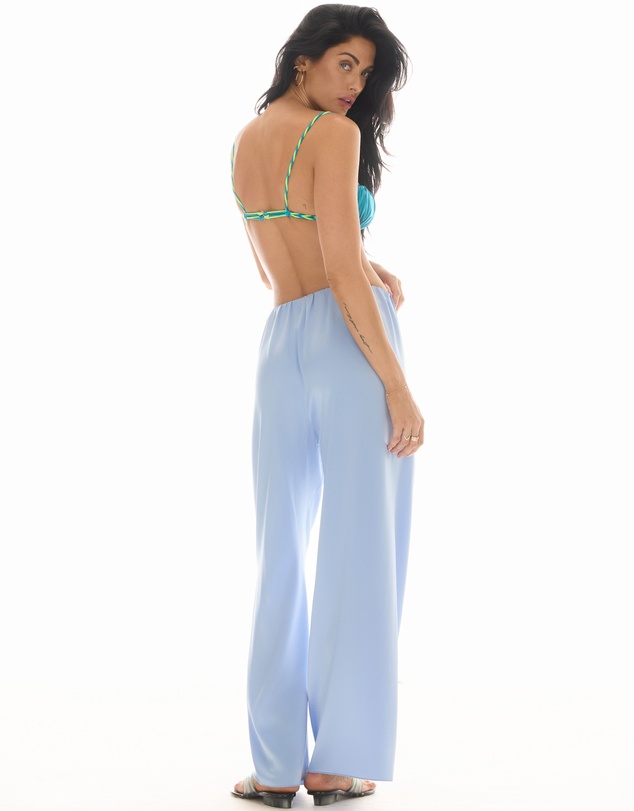 THE TALES - Waterfall Waist Satin Pants