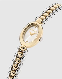 Furla - Delizia Silver and Yellow Gold-Tone Bracelet Watch