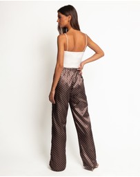 Petal & Pup - Alima Pants - Brown Polka Dot