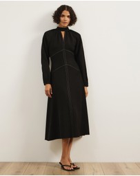 Atmos&Here - Raven Long Sleeve Maxi Dress