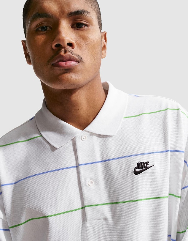 Nike - Sportswear Club Oversized Striped Polo