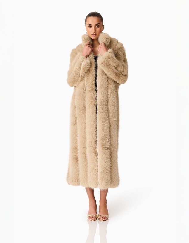 Elliatt - Faux Fur Maxi Coat