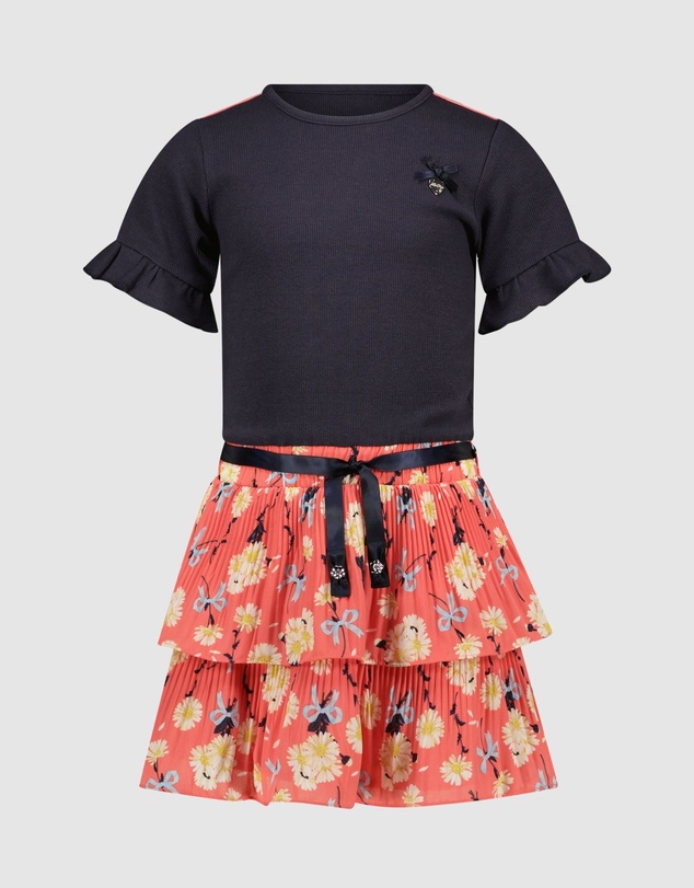 Le Chic - SILA Daisies & Bows Mix Dress - Kids-Teens