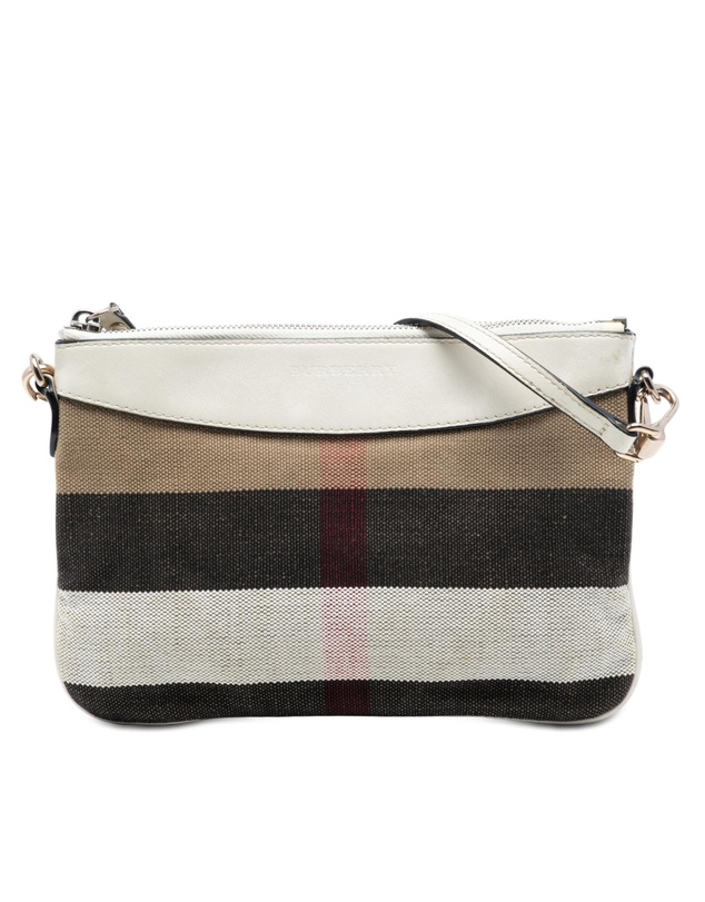 Pre-Loved by Azura Reborn - Pre-Loved Mega Check Canvas Peyton Crossbody