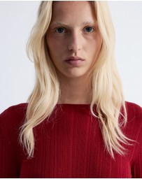 & Other Stories - Rib-Knit Wool Boatneck Top