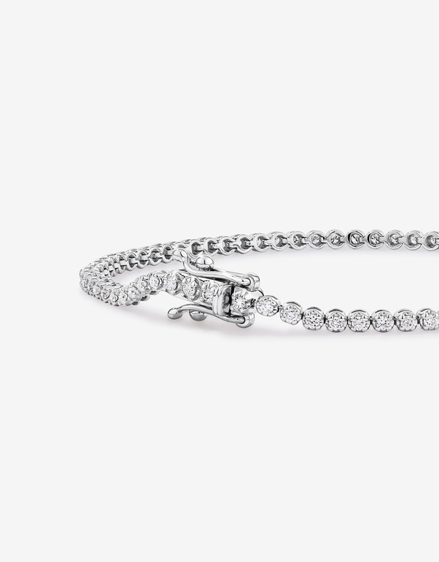 Michael Hill - 0.90 Carat TW Laboratory-Grown Diamond Tennis Bracelet set in 10kt White Gold