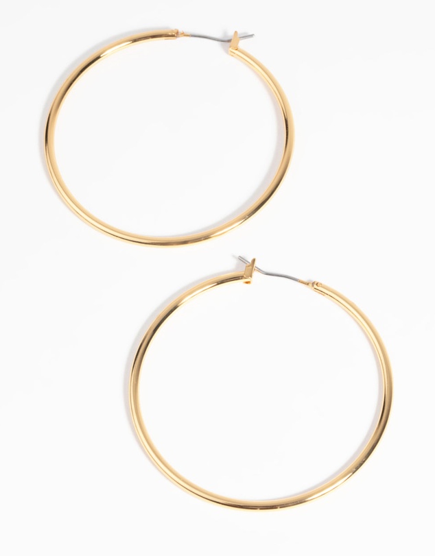 Lovisa - Gold Plated Large Hoop Earrings