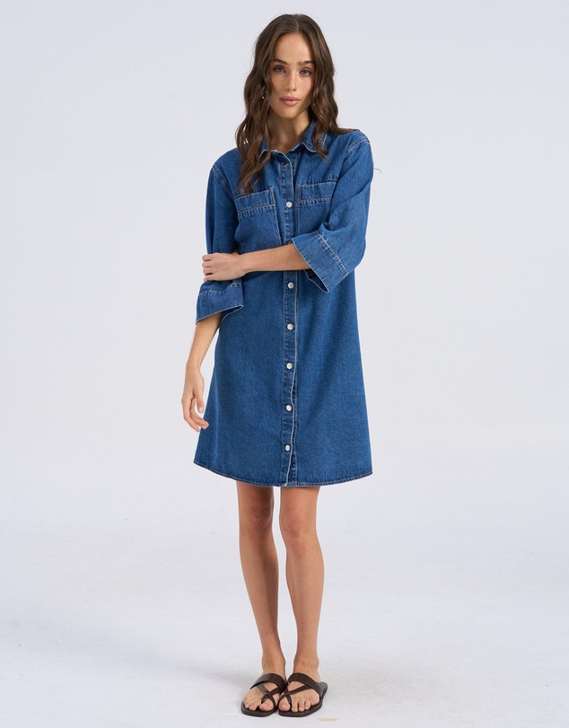 Vero Moda - Tolke Denim Shirt Dress