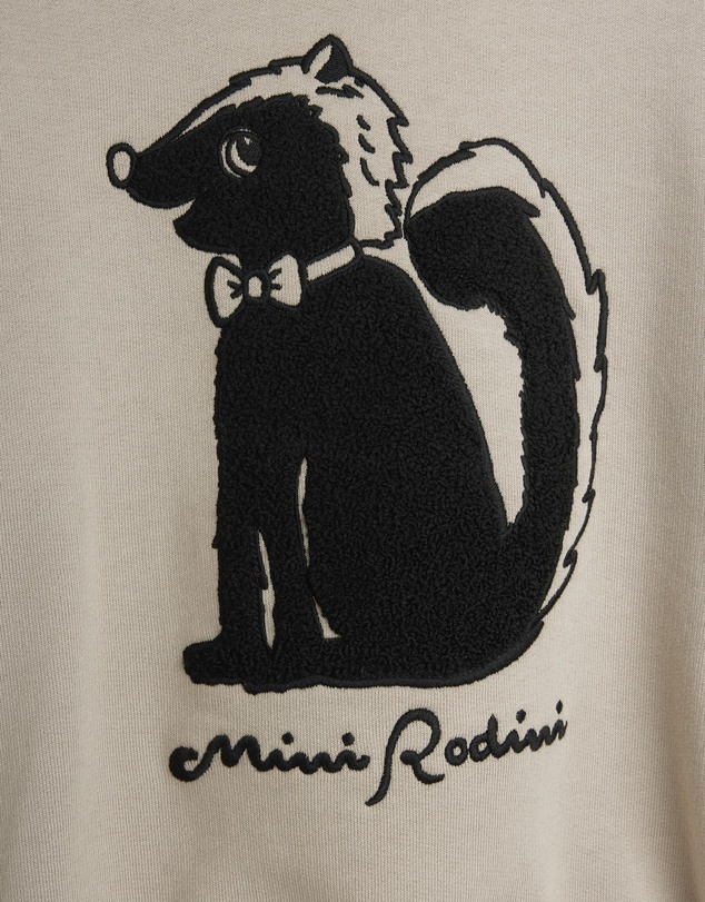 Mini Rodini - Skunk Chenille Sweatshirt