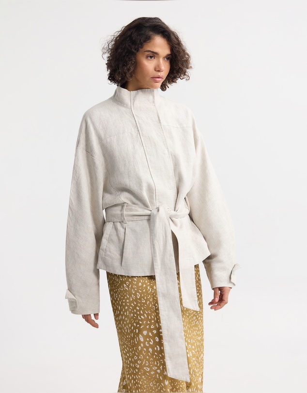 Oxford - Prudence Belt French Linen Jacket