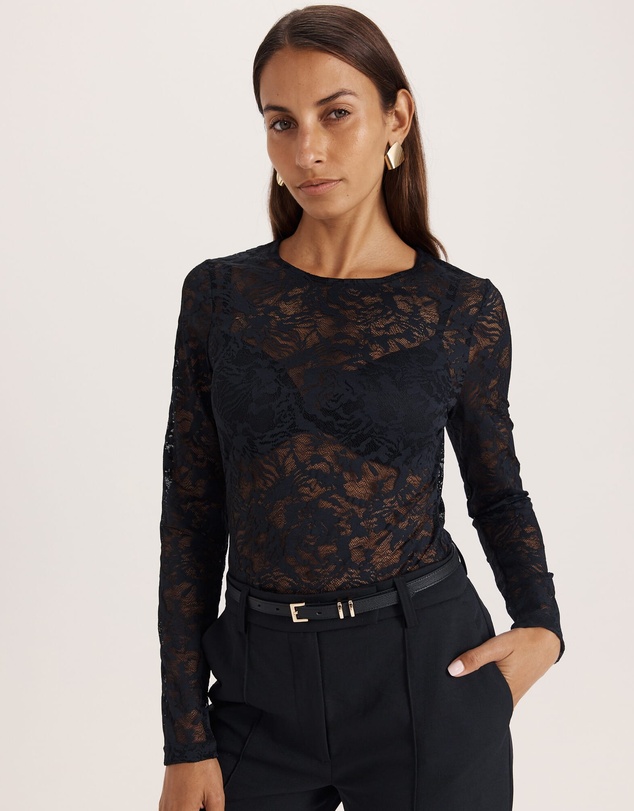 SABA - Stella Long Sleeve Lace Top