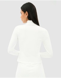 Splits59 - Stevie Active Rib Half Zip Waist Length