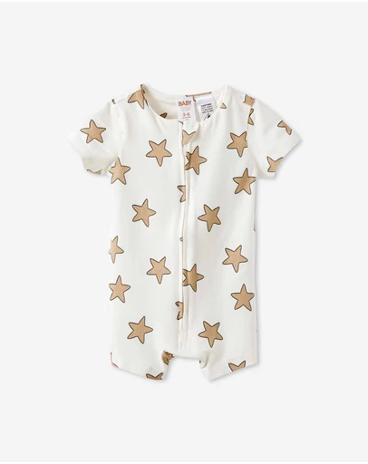 Cotton On Kids - Growie Short Sleeve Zip Romper