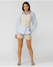 Lorna Jane - Hamptons Linen Halter Vest
