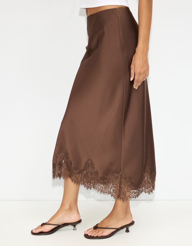 Dazie - Rhea Lace Midi Skirt