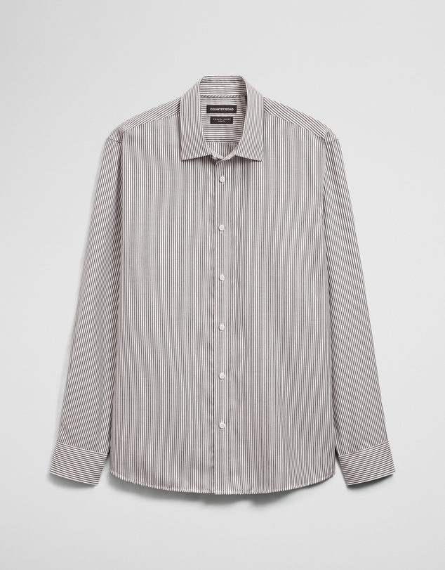 Country Road - Slim Fit Stripe Travel Shirt