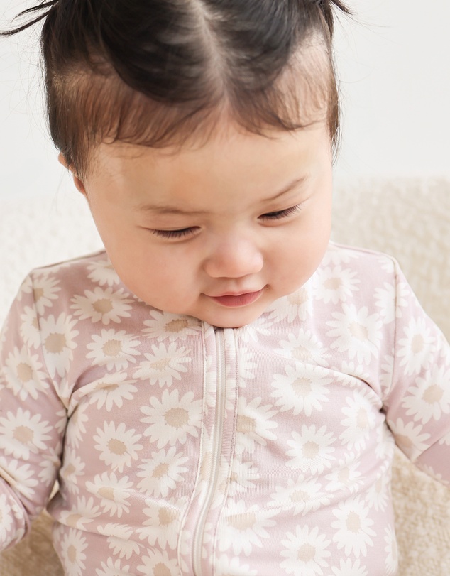 Kynd Baby - Day or Night Onesie in Lilac Daisy