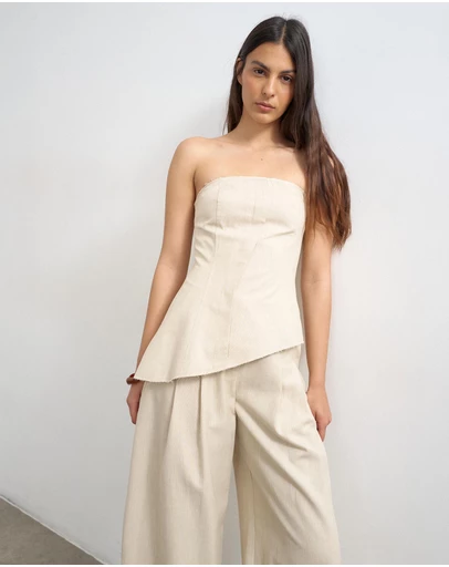 TOPSHOP - Sina Asymmetric Bandeau Top