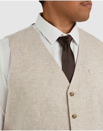 Johnny Bigg - Matteo Linen Waistcoat
