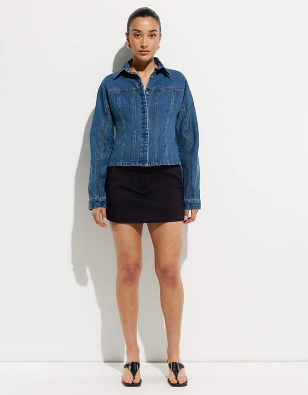 Calli - Lily Denim Scultped Jacket