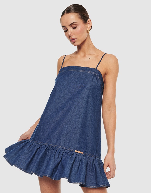 KIVARI - Alicia Chambray Dress - ICONIC EXCLUSIVE