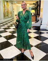 SACHA DRAKE - Savoir Midi Wrap Dress