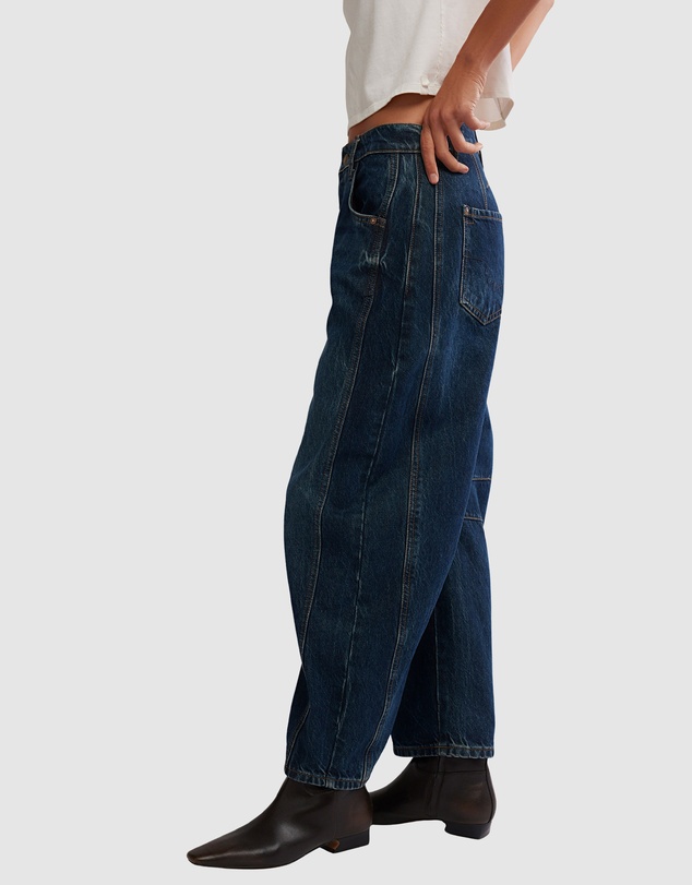 Free People - Good Luck Mid Rise Barrel Jeans